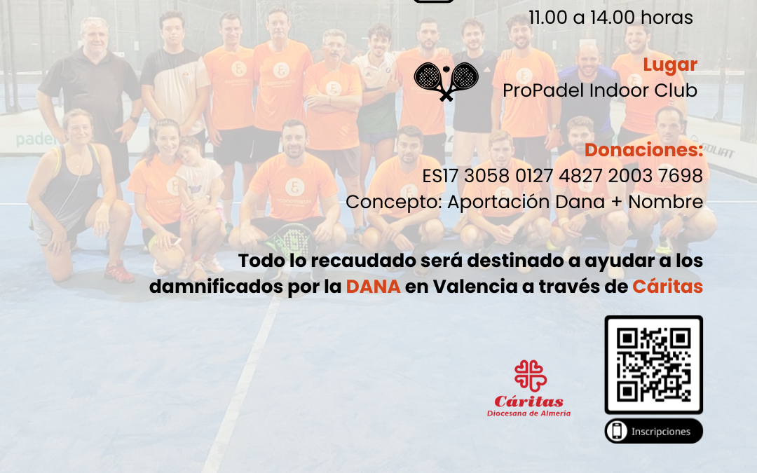 III MIXING DE PADEL – Evento Solidario destinado a ayudar a los damnificados por la DANA en Valencia a través de Cáritas