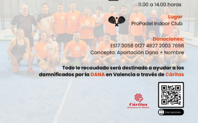 III MIXING DE PADEL – Evento Solidario destinado a ayudar a los damnificados por la DANA en Valencia a través de Cáritas