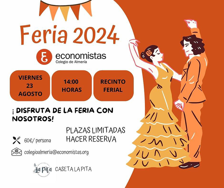 Cartel de la Feria 2024 del Colegio de Economistas de Almería